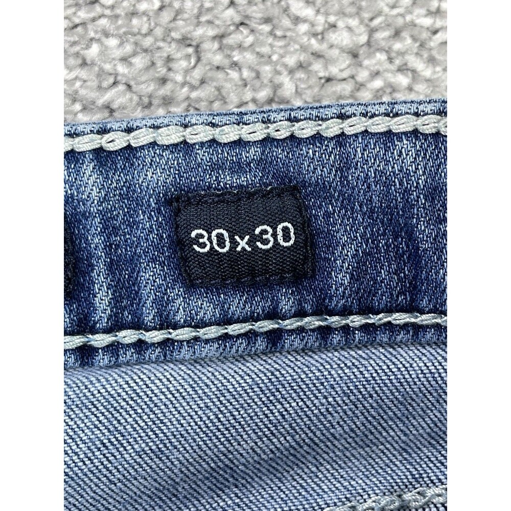 BKE Jake Jeans Mens 30X28 Blue Straight Medium Wash Stretch Comfort Preppy Denim - Picture 6 of 13